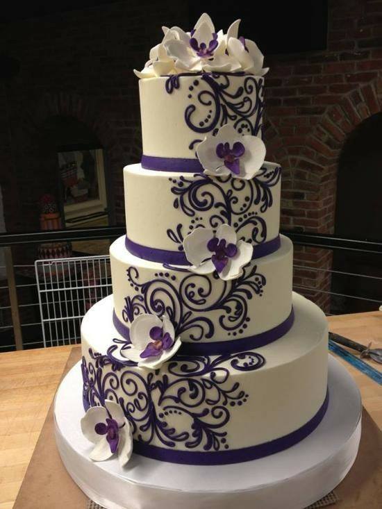 Wedding Cake with flowers