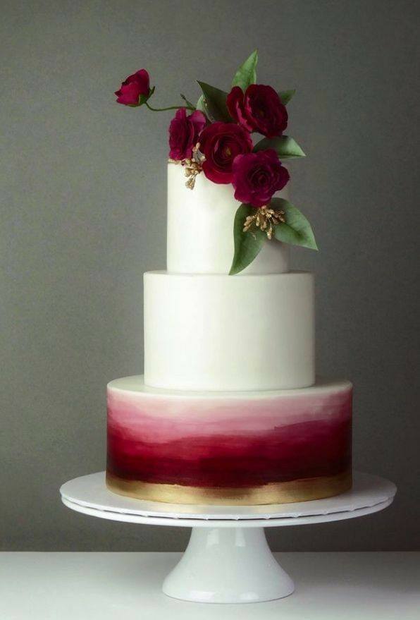 Wedding Cake with flowers