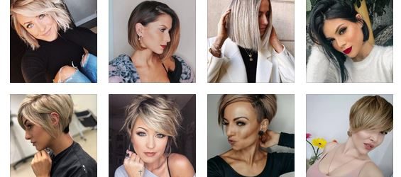 Hairstyles after 30 years for short hair